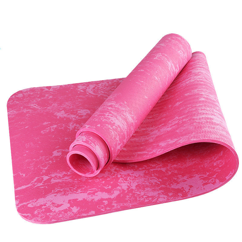 Zweifarbige Yoga- Fitnessmatte