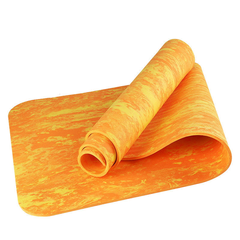 Zweifarbige Yoga- Fitnessmatte